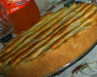 Torta de frango de massa semipodre