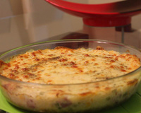 Arroz de forno com molho branco