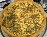 Quiche de frango com palmito