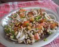 Salada de feijão fradinho com amor