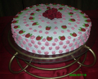 Cobertura para bolo de aniversário