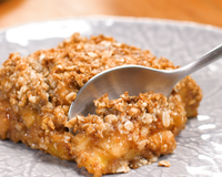 Torta de maçã crocante fit