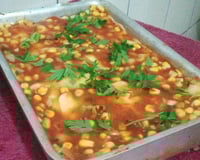 Arroz de forno com carne moída