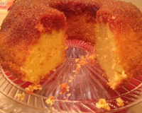 Bolo de fubá com laranja