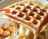 Todo mundo aqui em casa tá viciado nesse café da manhã: waffle de pão de queijo delicioso e fácil de fazer