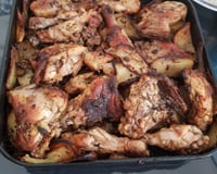 Frango assado na cerveja - chef Vitor Monteiro