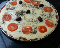 Massa de pizza de couve-flor