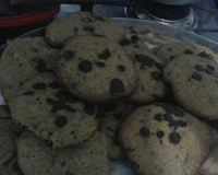 Cookies com gotas de chocolate