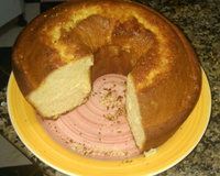 Bolo de baunilha bem simples