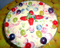 Doce de leite com frutas e nozes
