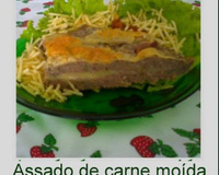 Assado de carne moída