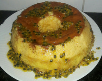 Bolo pudim de maracujá