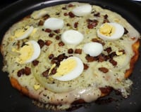 Massa de pizza sem ovo