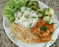 Camarão com requeijão