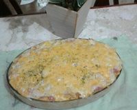 Macarrão com queijo assado