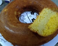 Bolo fubá cremoso com coco