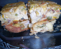 Torta de legumes com catupiry e atum