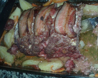 Rocambole de carne moída