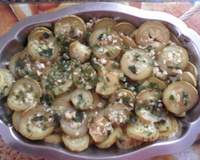 Salada de abobrinha curtida