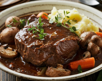 Todo mundo vai pedir a receita: carne assada ao molho de cogumelos digna de restaurante e muito fácil de fazer