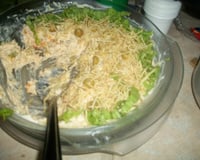 Salada de maionese com frango