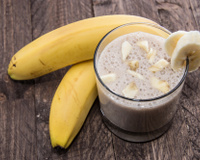 Shake proteico de banana