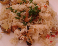 Arroz com mexilhão