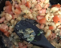 Risoto de camarão delicioso