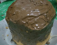 Panetone de chocolate com sorvete