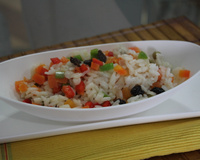 Arroz à grega da Carla