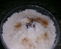 Arroz doce com leite condensado e coco