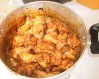 Frango com açúcar queimado