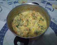 Filé de tilápia com leite de coco