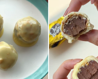 Bombom na Páscoa sem sair da dieta: anota essa receita de Ouro Branco proteico sem açúcar!
