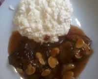 Escalope ao molho madeira com arroz à piemontese