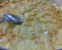 Batata suzy com creme de queijo