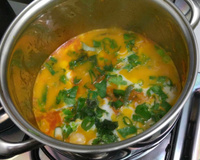 Bagre no leite de coco e dendê