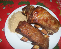 Costela assada com maionese