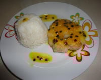 Peixe ao molho de maracujá