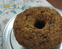 Bolo de aveia com maçã e banana