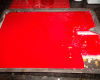 Bolo gelatinado de morango