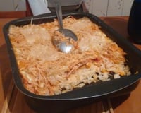 Arroz de forno com frango e requeijão