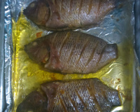 Peixe no forno (tilápia)