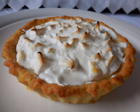 Torta de doce de banana e creme de coco