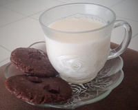 Cookie de chocolate meio amargo e aveia