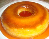 Pudim de pão no micro-ondas