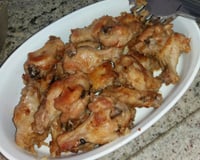 Coxa de frango assado com maionese