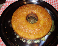 Bolo de gengibre e laranja