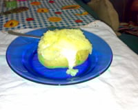 Batata recheada de micro-ondas