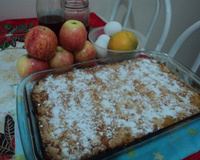 Torta de maçã crocante